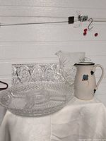 Group shot of all four pieces on table