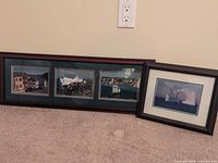 Overall view showing both framed photographs