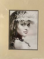 Full view of matted photograph front