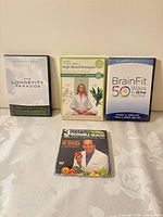 Group shot of all four DVD titles front covers