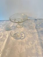 Group shot showing all six glass pieces