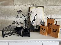 Group shot showing all items together on shelf