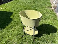 Full view of party tub on stand