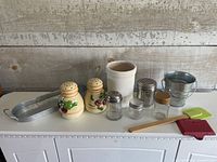 Group shot of all eleven items as arranged