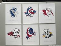 All six prints arranged in grid view