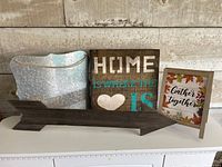 Group shot of all four decor items