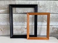 Both frames front view, relative sizes and colors visible