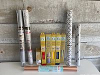 Group shot showing all vinyl rolls and boxed rolls