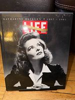 Front cover of hardcover LIFE commemorative book on Katharine Hepburn