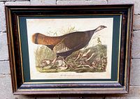 Full view of framed lithograph print