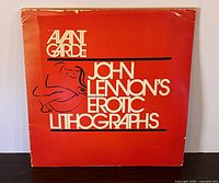 Front cover showing title, issue number and John Lennon’s Erotic Lithographs text