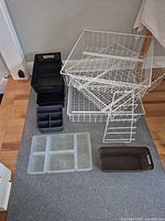 Group shot showing all wire and plastic baskets and organizers