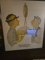 Full view of framed print showing subject and frame