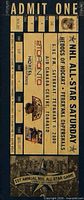 Close-up of All-Star Saturday ticket