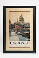 Front view of framed poster showing full artwork, mat and frame