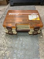 Closed Fenwick 40 tackle box front view