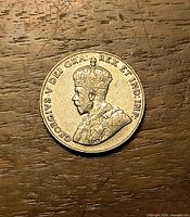 Obverse showing George V portrait