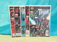Five Thor Avengers Disassembled comics bagged and boarded