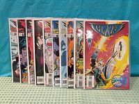 Front covers of all ten Blaze comics in sleeves