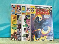 Six Marvel Flashback comics fanned together