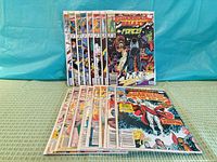 All sixteen Guardians of the Galaxy comics fanned out