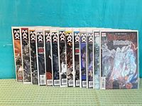 Front covers of U.S. War Machine issues 2-12 displayed in order
