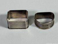 Both napkin rings front view