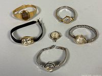 Group view showing all six women’s watches