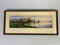 Full view of framed painting