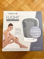 Front of sealed box showing product image and branding