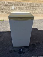 Front view of Danby compact refrigerator