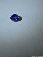 Pear-cut tanzanite loose stone front view