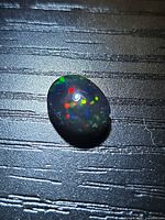 Front view of opal showing multicolour play