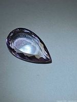 Pear cut ametrine top view
