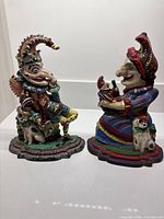 Front view of Punch and Judy doorstops