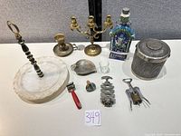 All eleven items arranged for overview