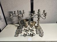 Group shot showing all silver items