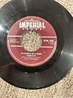 Imperial label showing Fats Domino “I’m Gonna Be a Wheel Someday”