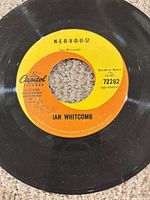 Capitol 45 RPM single showing label side with song “Nervous!”