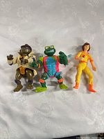 Front view of all three figures