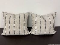 Two accent pillows front view
