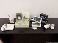 Group shot of all surveillance components and batteries