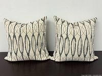 Front view of both accent pillows