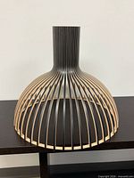 Full view of bentwood light fixture shade