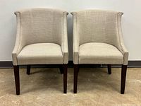 Pair of Structube lounge chairs front view