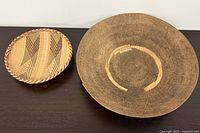Both baskets side by side showing relative sizes and general condition