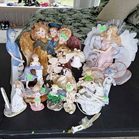 Group shot of all figurines on tabletop