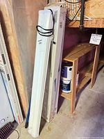Utilitech two-lamp fluorescent shop light with original box