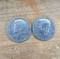 Obverse of 1974 and 1978 Kennedy half dollars