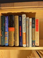 Full shelf view showing all book spines